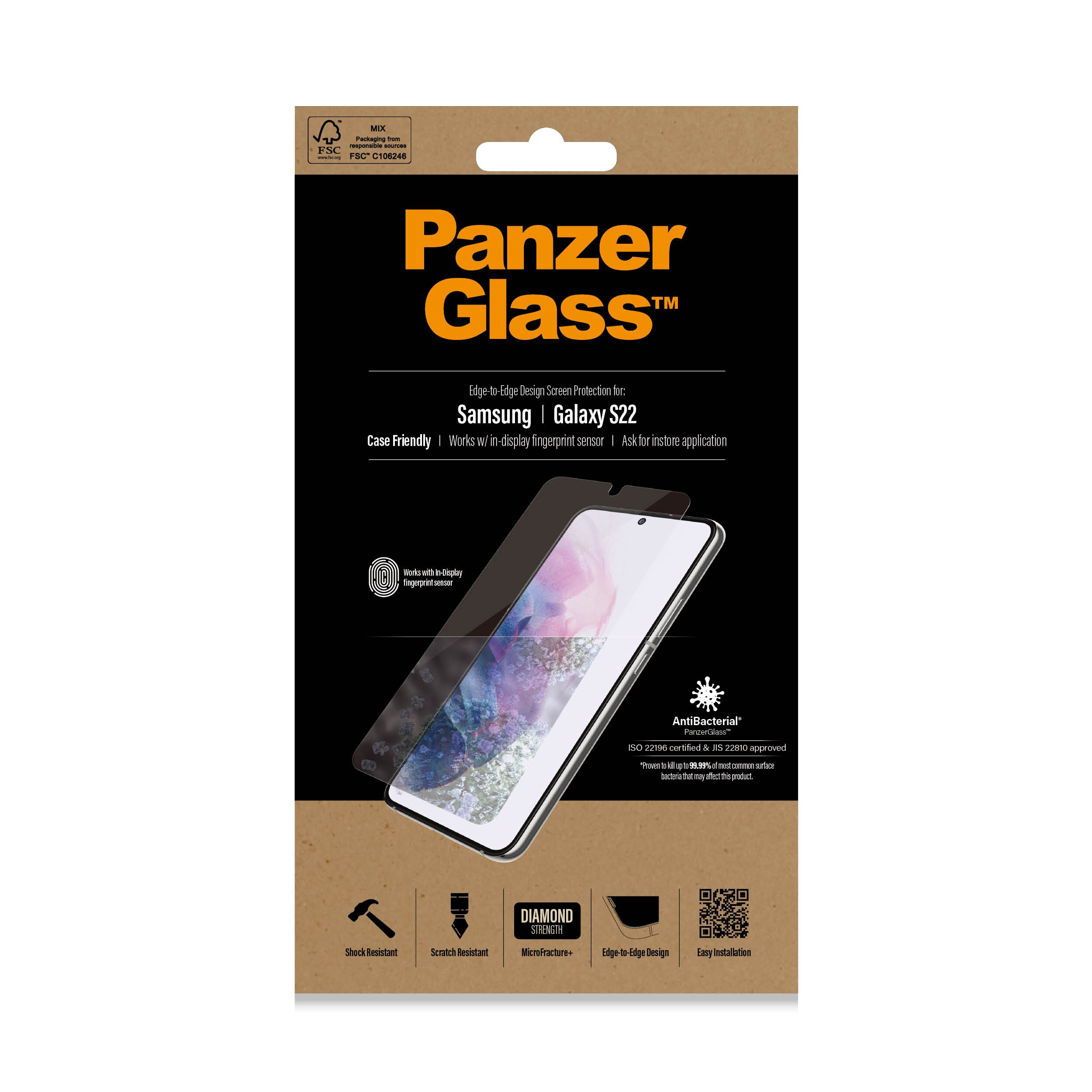 Samsung Galaxy S22 Screen Protector Ultra Wide Fit