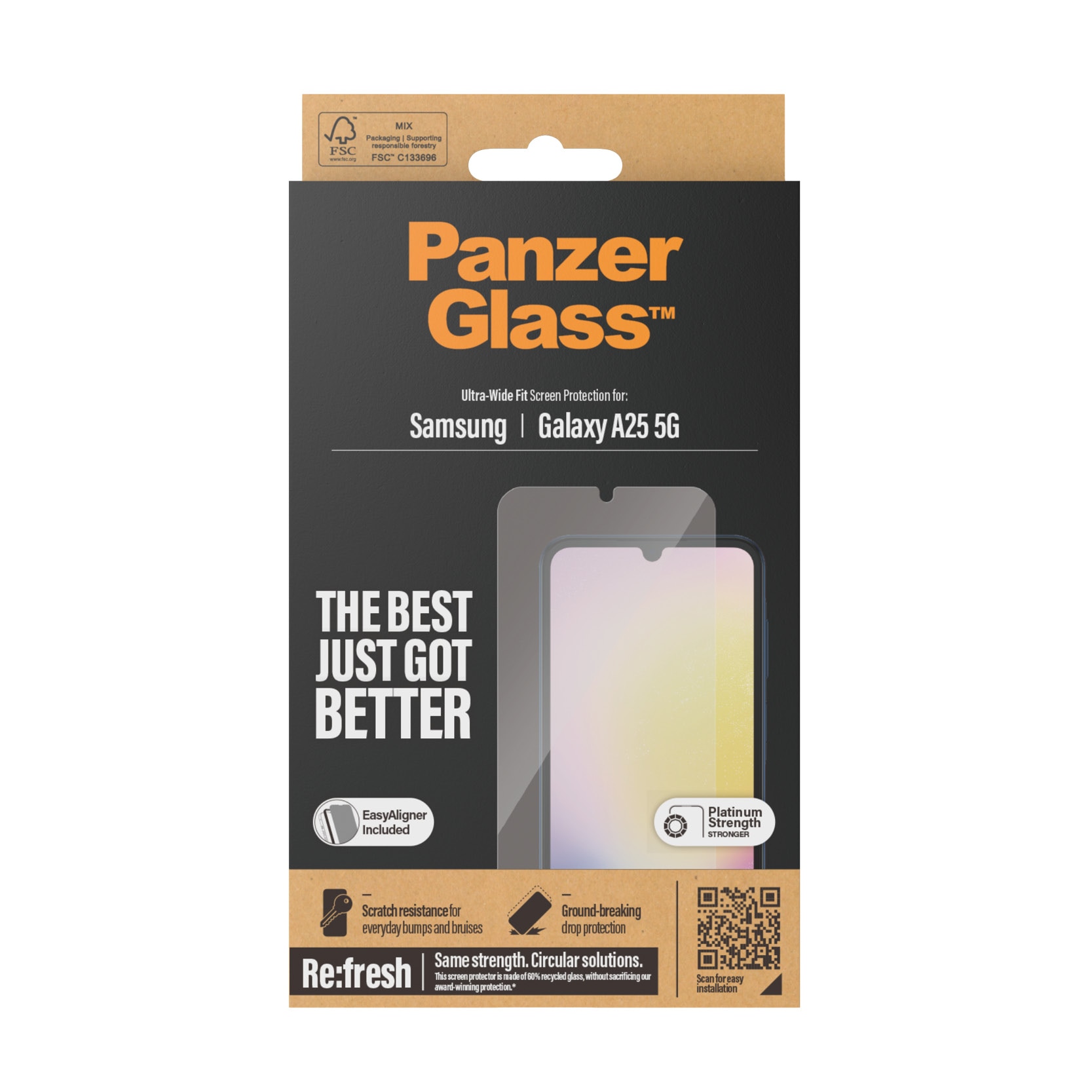 Samsung Galaxy A25 Screen Protector (with EasyAligner) Ultra Wide Fit