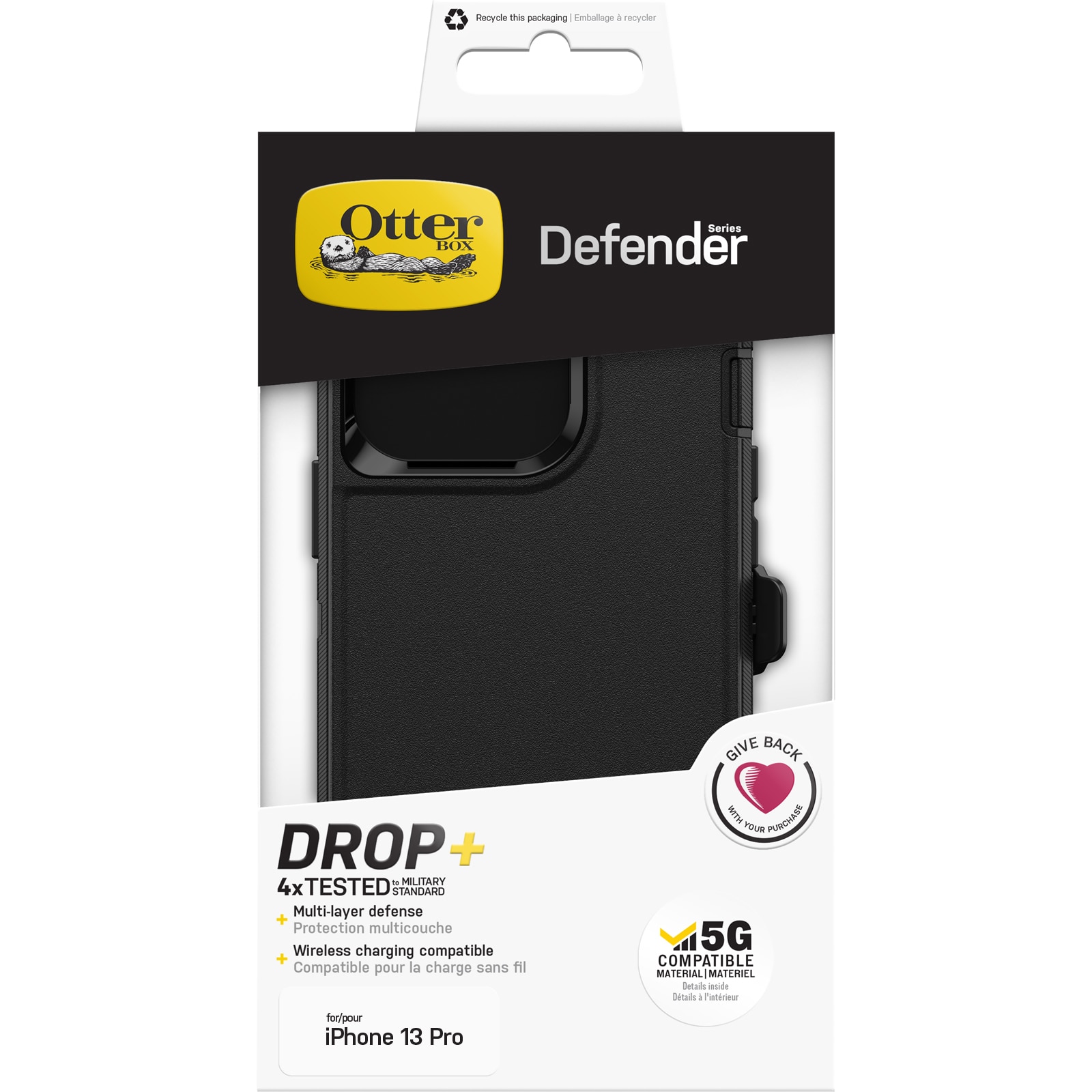 Cover Defender iPhone 13 Pro Black