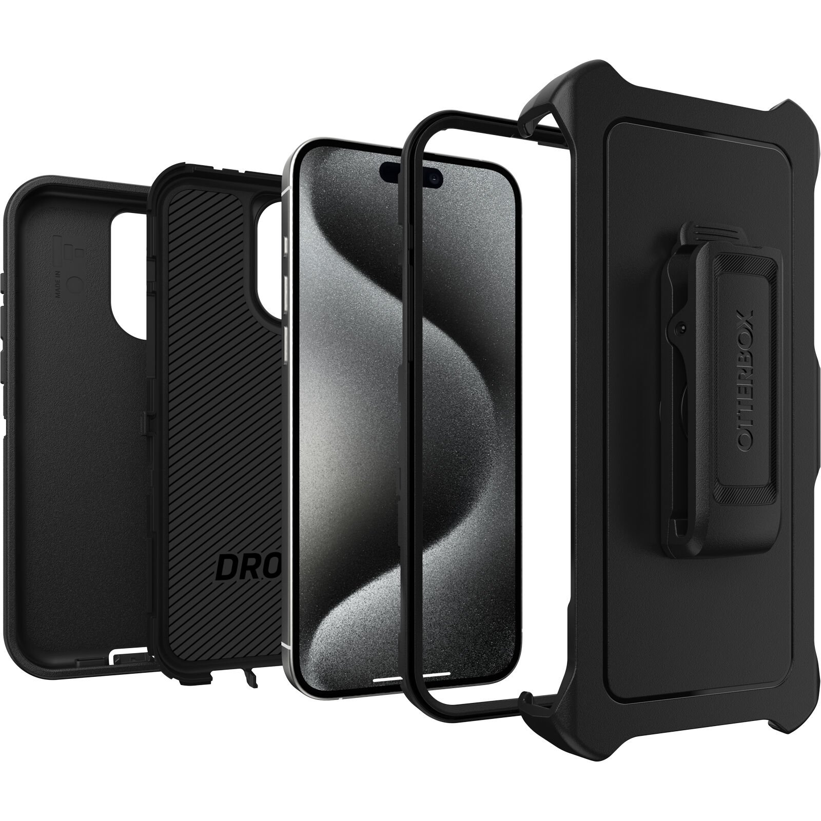 Cover Defender iPhone 15 Pro Max Black