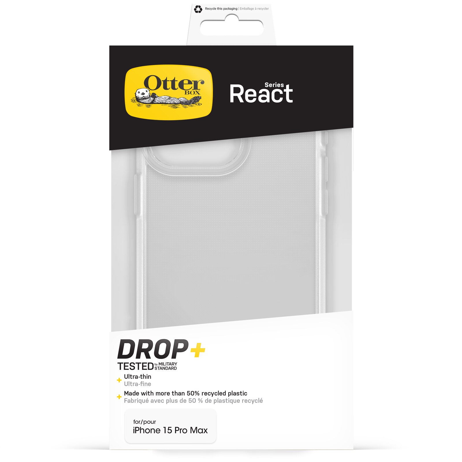 Cover React iPhone 15 Pro Max Trasparente