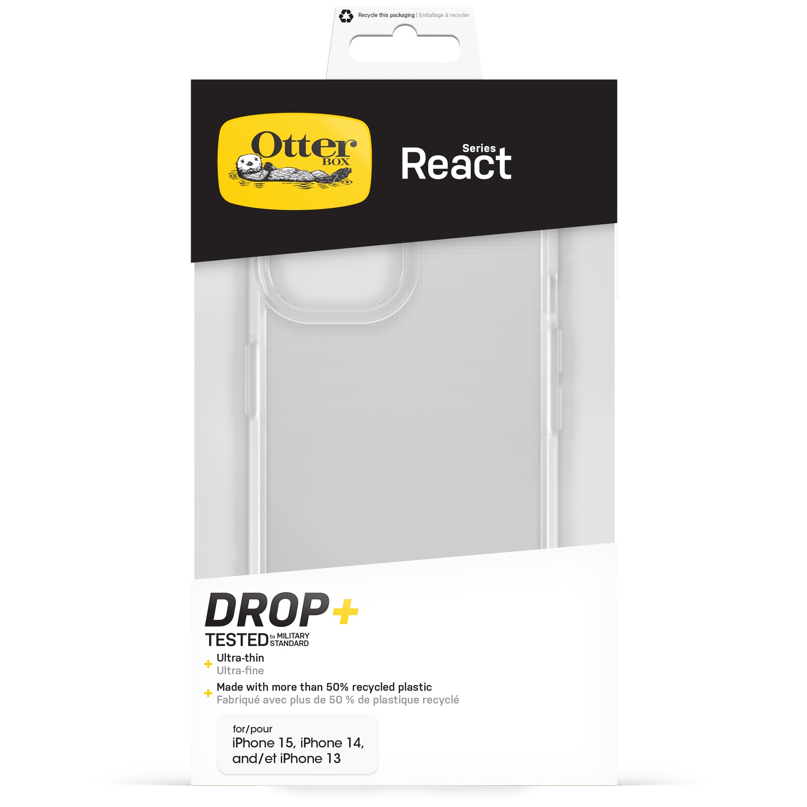 Cover React iPhone 15 Clear