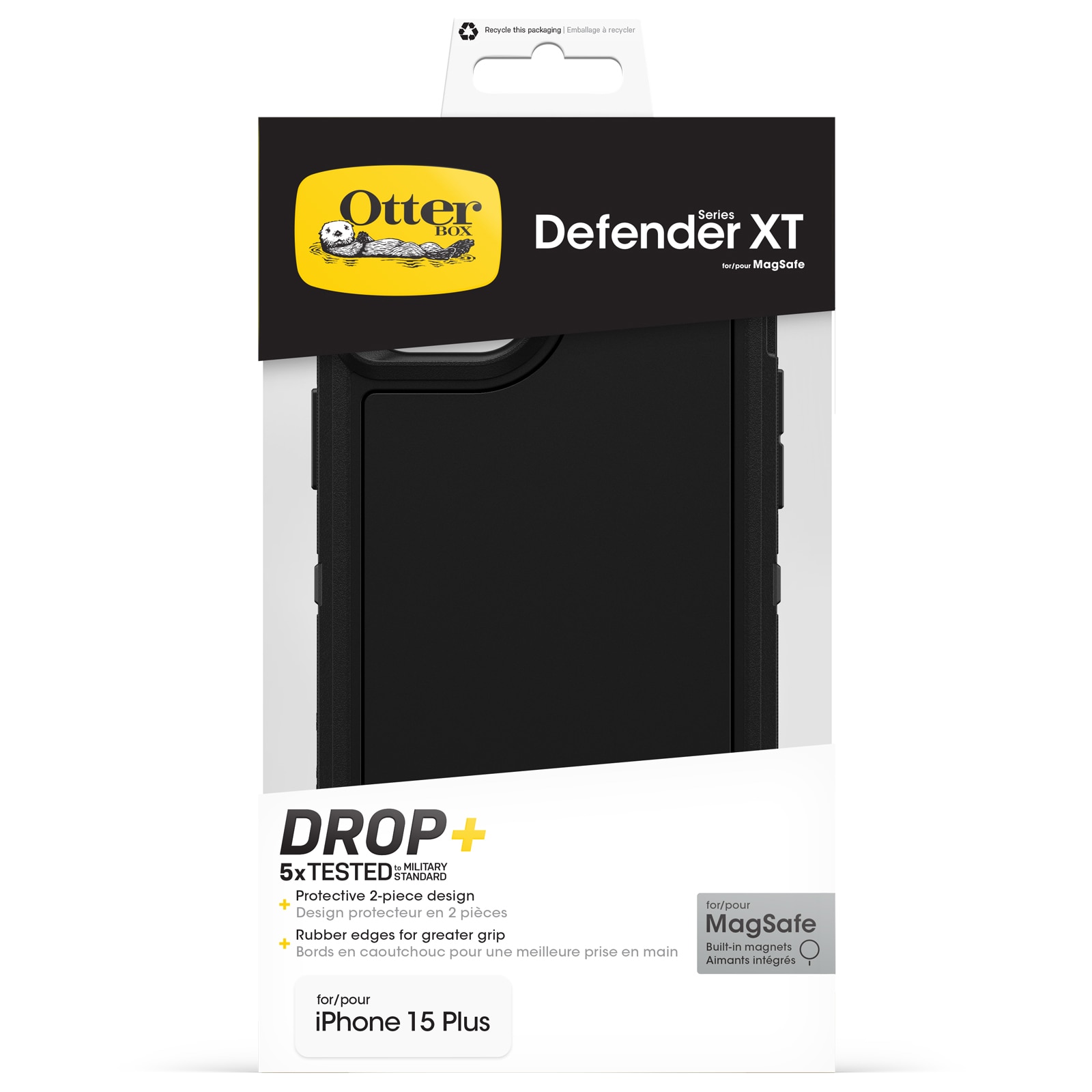 Cover Defender XT iPhone 15 Plus nero