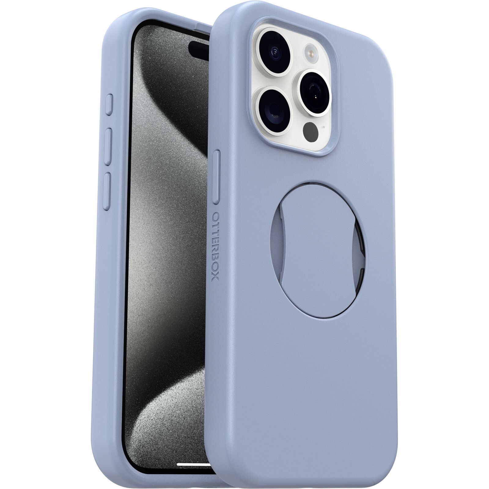 Cover OtterGrip Symmetry iPhone 15 Pro blu
