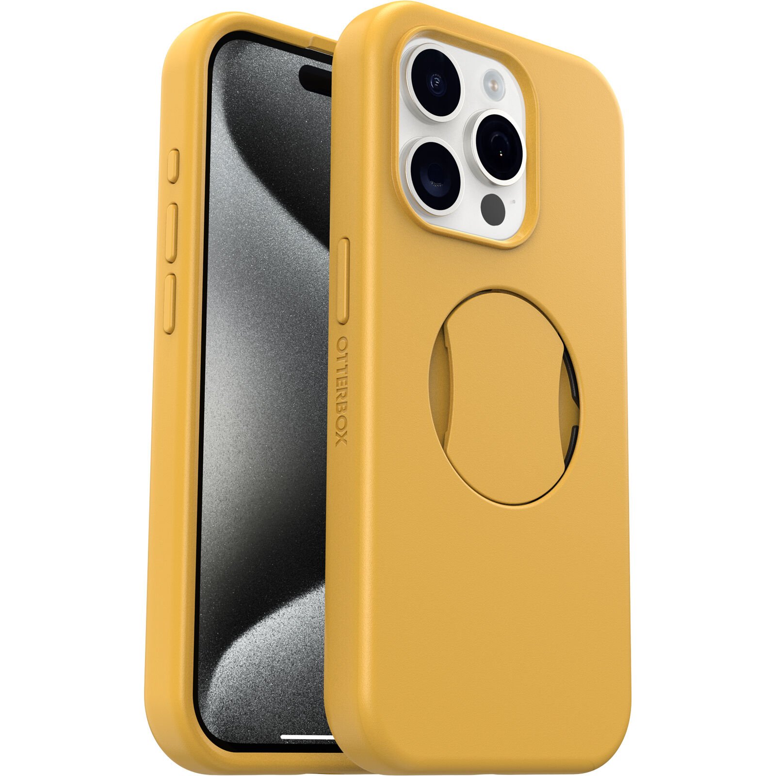 Cover OtterGrip Symmetry iPhone 15 Pro giallo