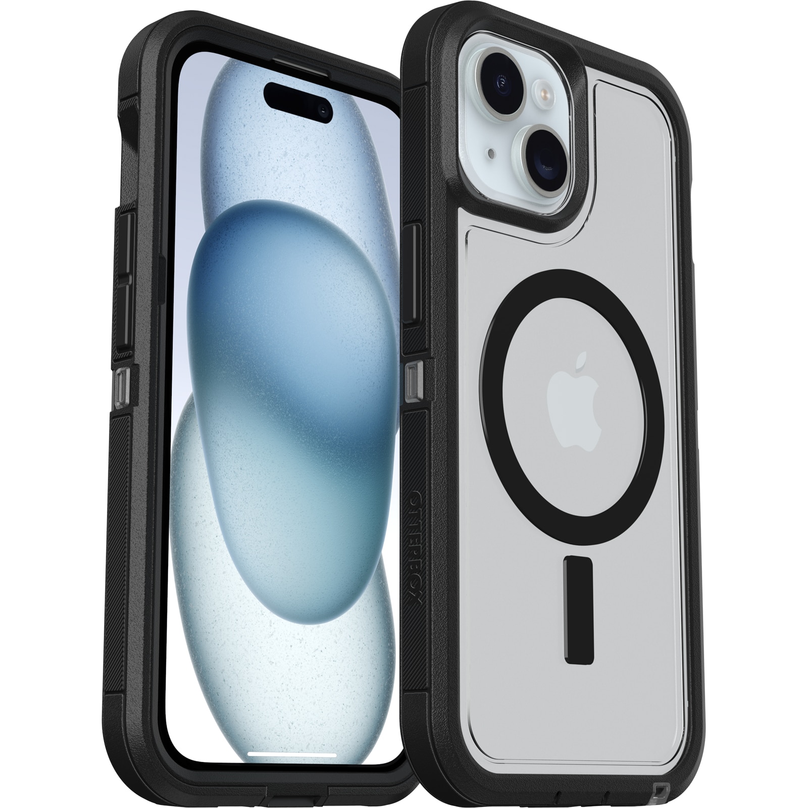 Cover Defender XT iPhone 15 nero/trasparente