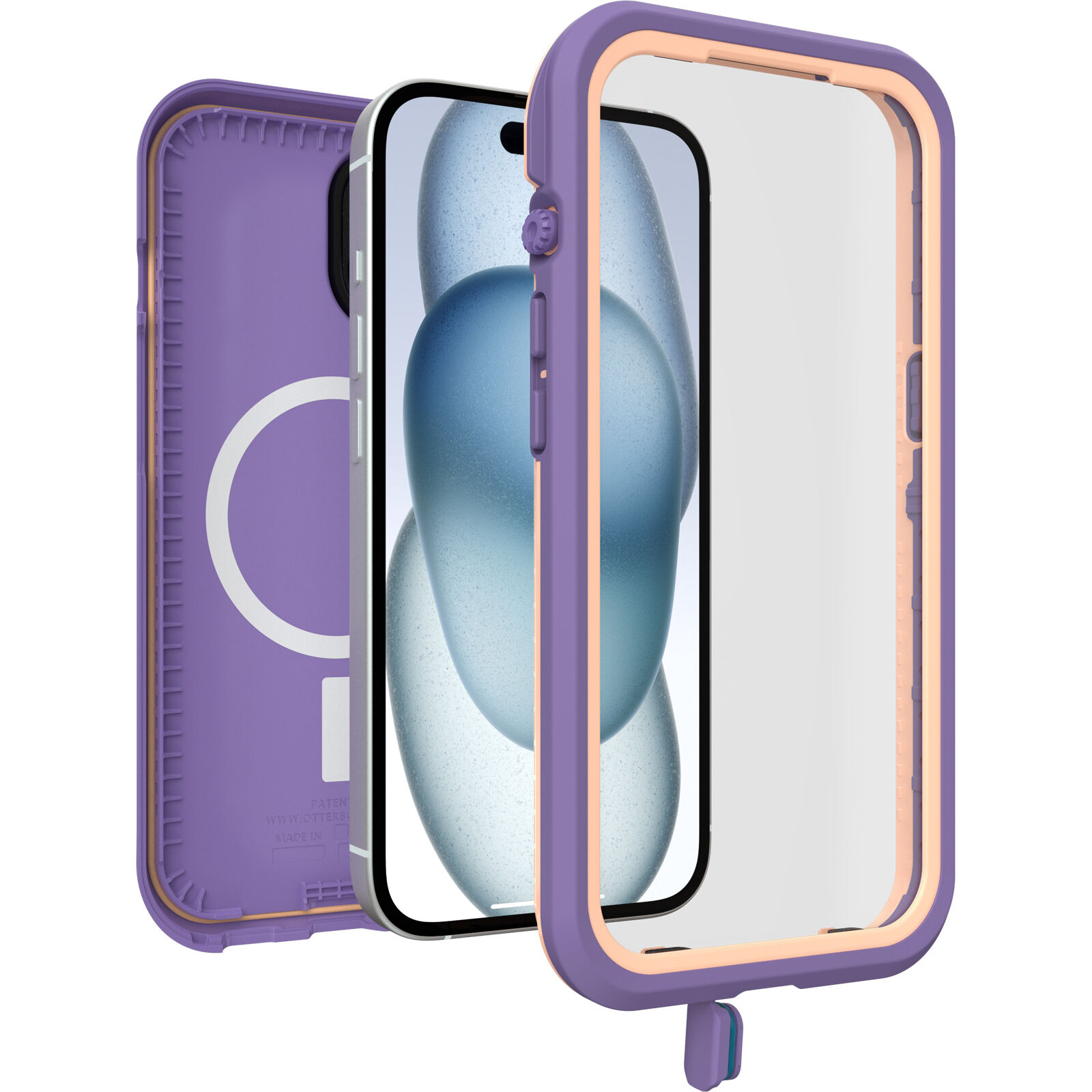 FRE MagSafe Case iPhone 15 Viola