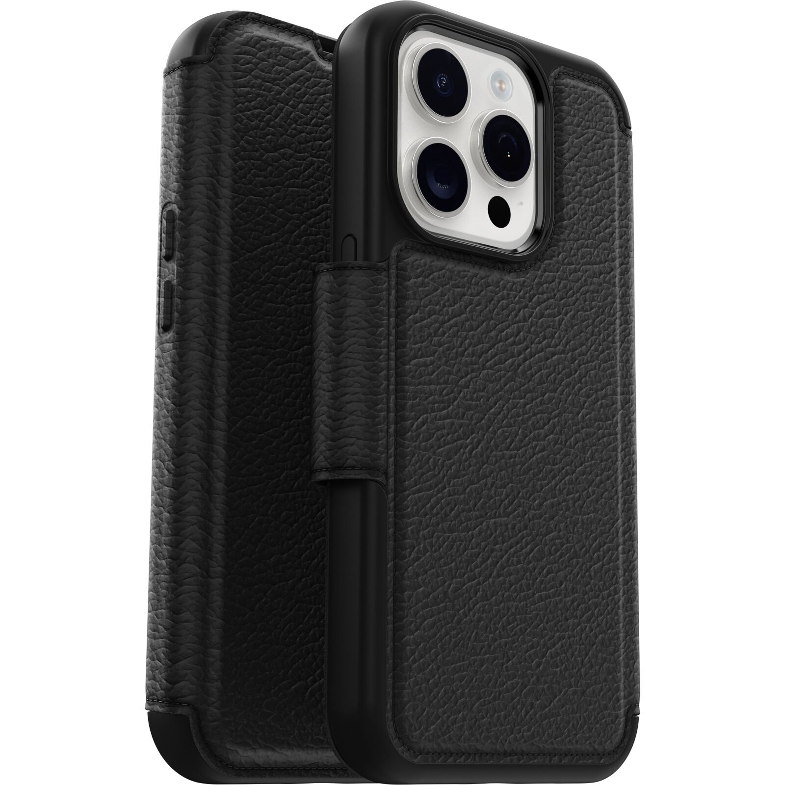 Cover Strada MagSafe iPhone 15 Pro nero