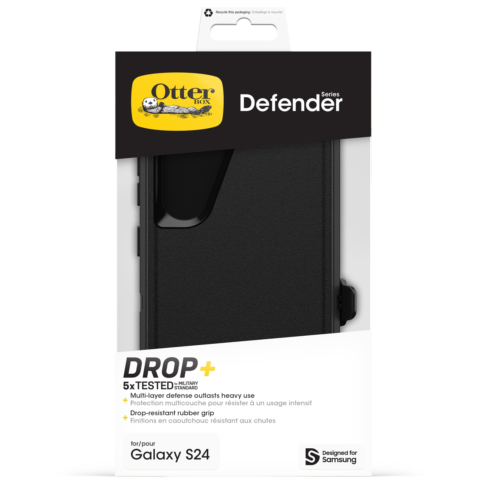 Cover Defender Samsung Galaxy S24 nero