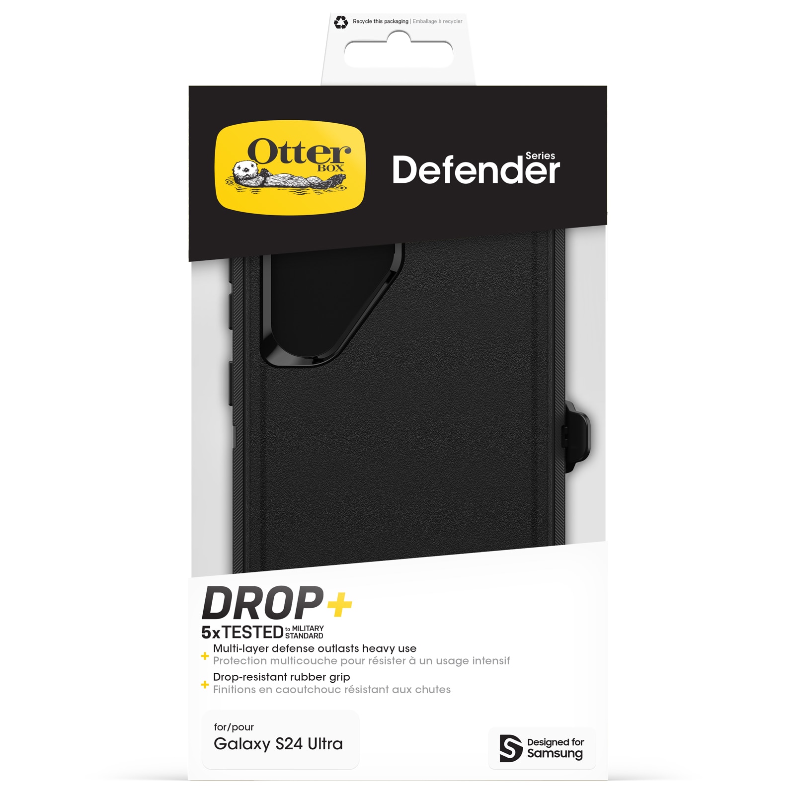 Cover Defender Samsung Galaxy S24 Ultra nero