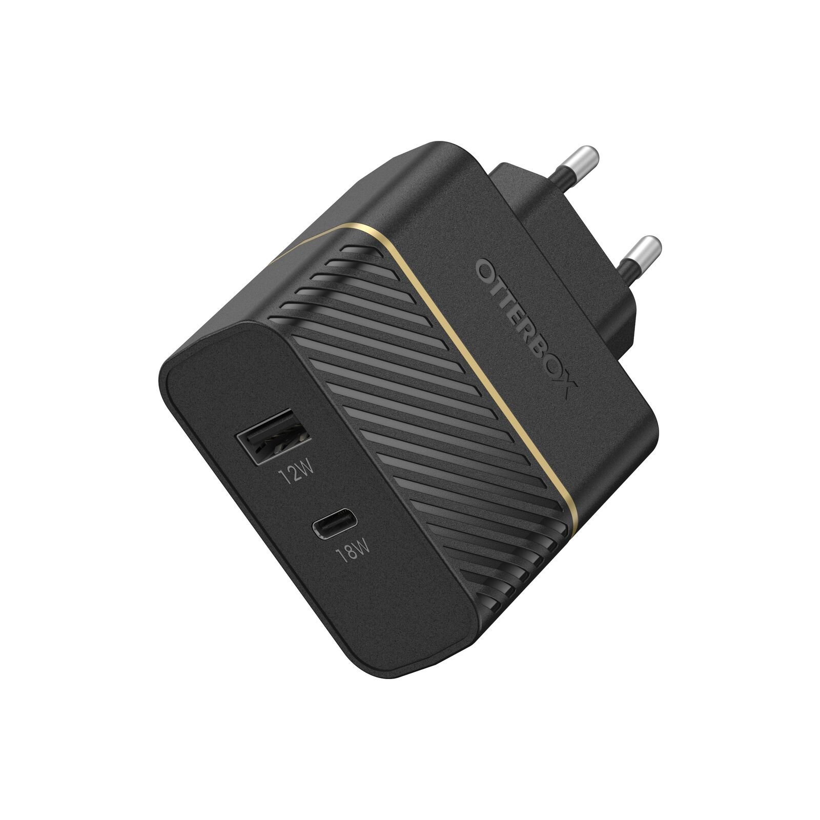 Caricabatterie 30W USB-C PD + USB-A Black Shimmer