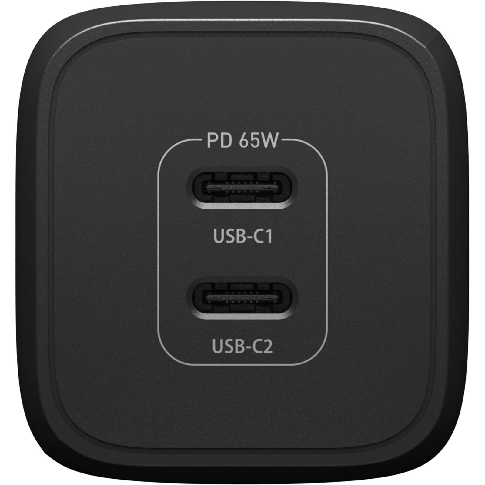 Caricabatterie USB-C Dual Port 65W Black