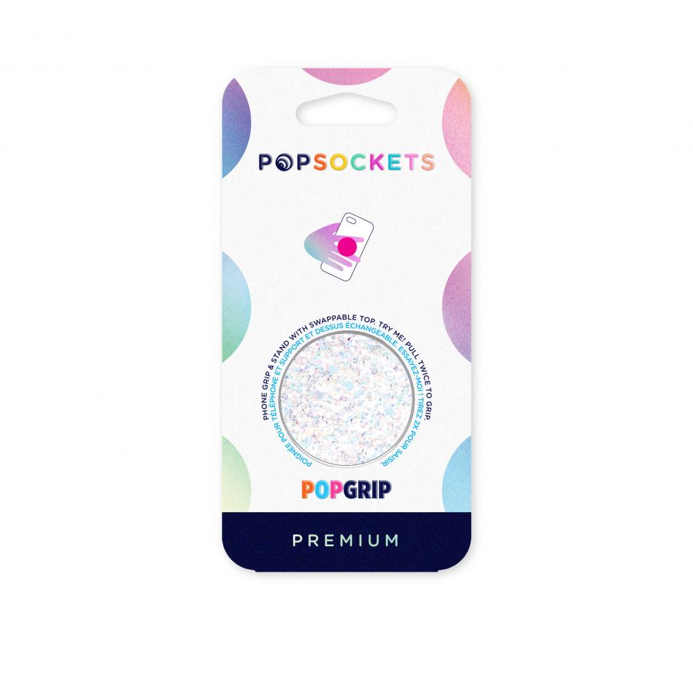 PopGrip Supporto e Impugnatura per Telefoni Cellulari, Sparkle Snow White