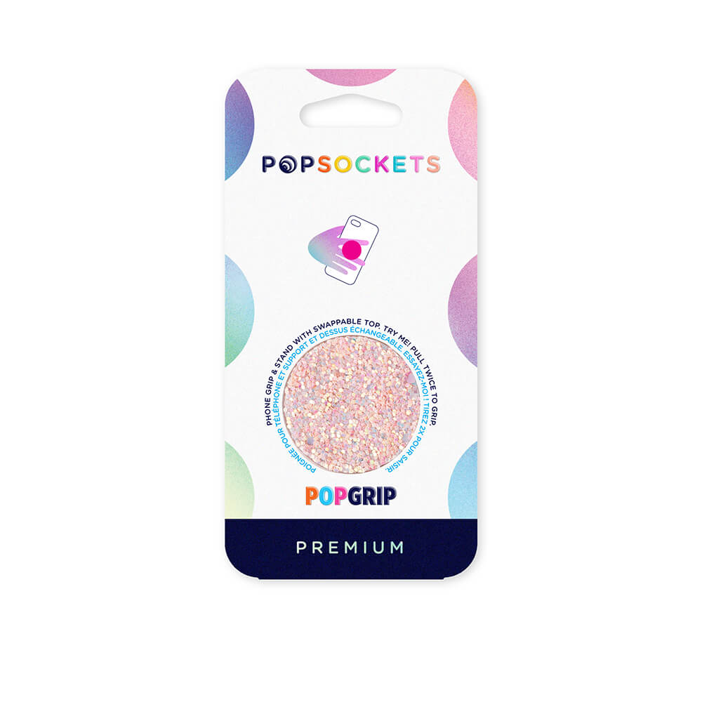 PopGrip Supporto e Impugnatura per Telefoni Cellulari, Sparkle Rose