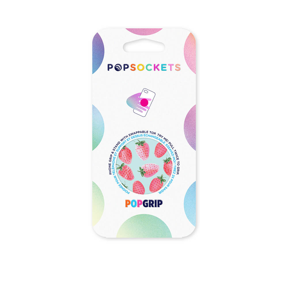 PopGrip Supporto e Impugnatura per Telefoni Cellulari, Strawberry Rain
