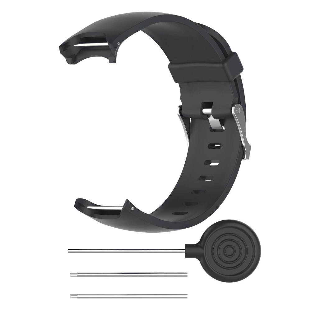 Cinturino in silicone per Garmin , Nero
