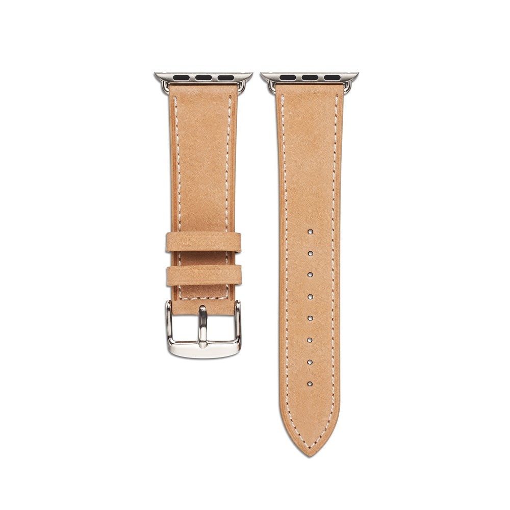 Cinturino in pelle Apple Watch 44mm khaki