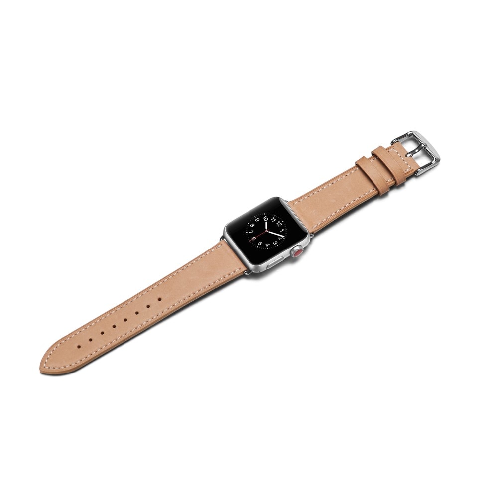 Cinturino in pelle Apple Watch 41mm Series 9 khaki