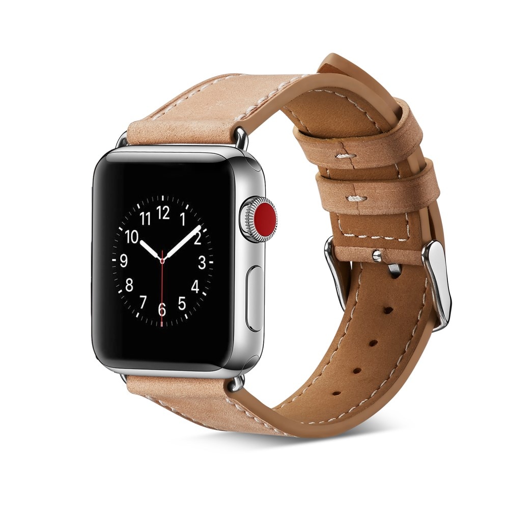 Cinturino in pelle Apple Watch 44mm khaki