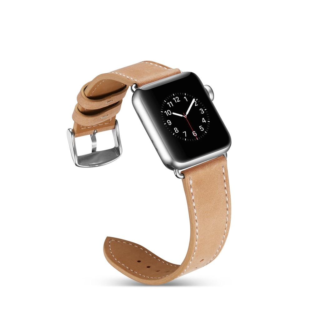 Cinturino in pelle Apple Watch 41mm Series 9 khaki