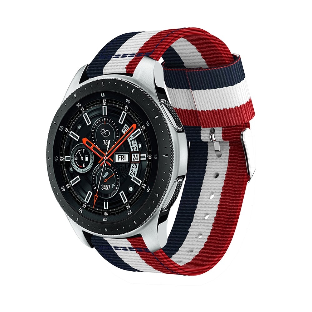 Cinturino in nylon Samsung Galaxy Watch 46mm/45mm Rosso