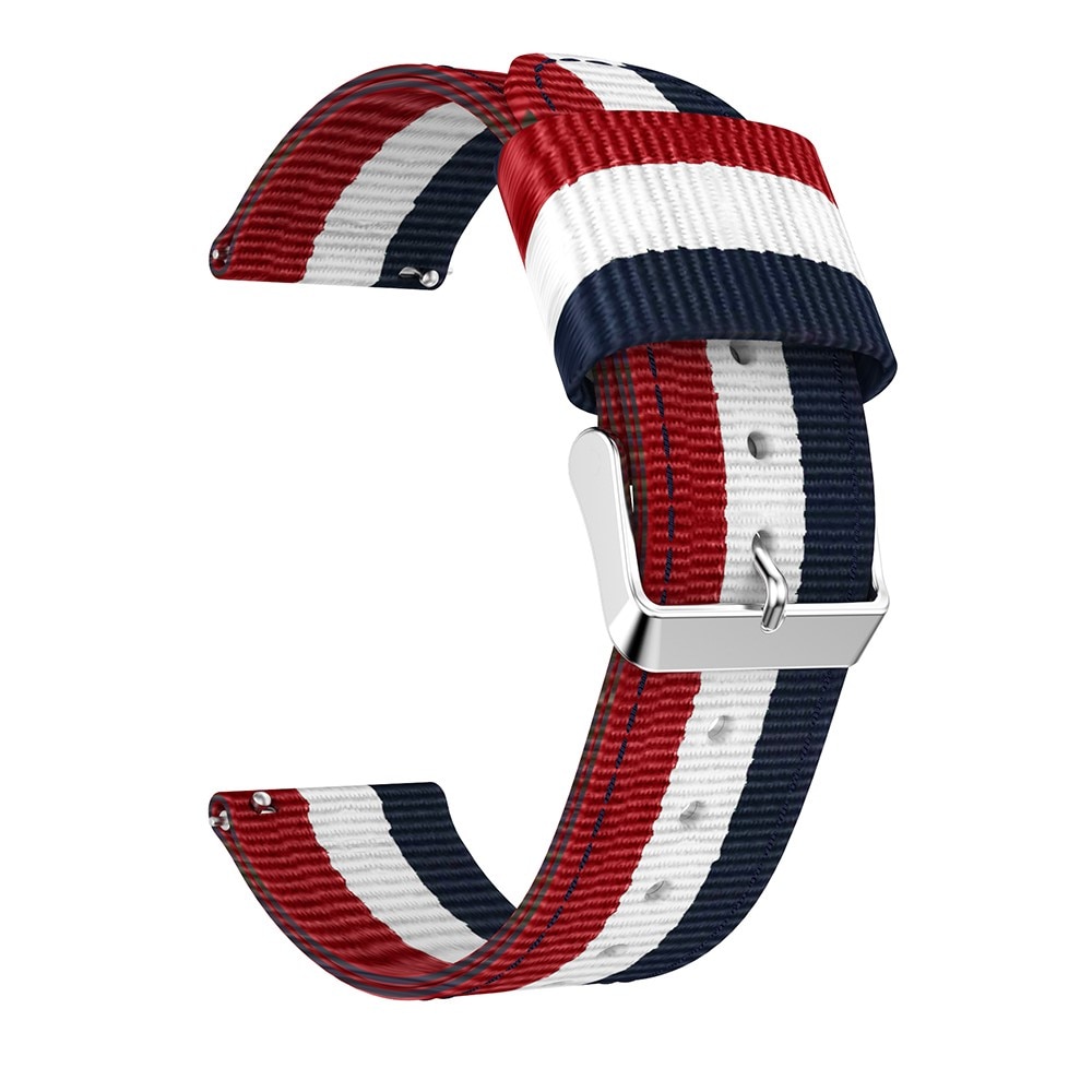 Cinturino in nylon Garmin Venu 3 blu/bianco/rosso