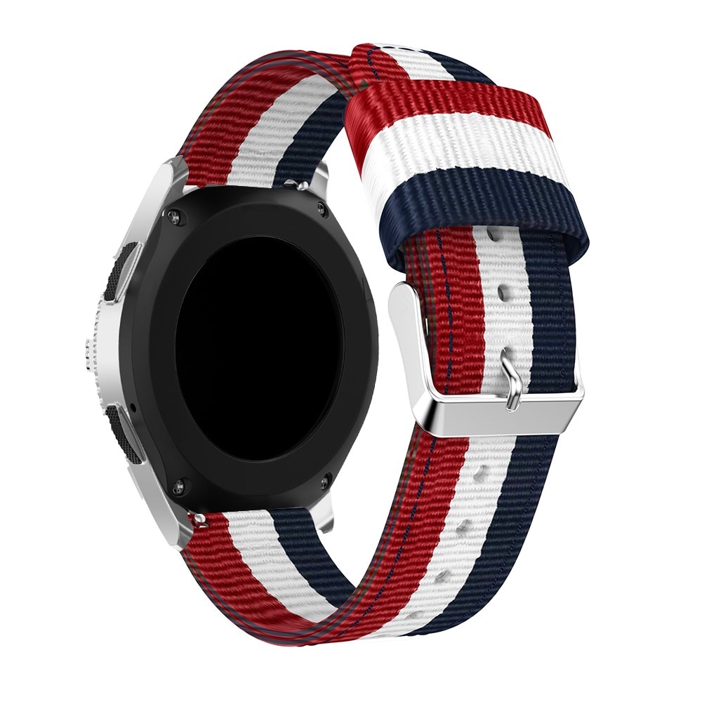 Cinturino in nylon OnePlus Watch 2 blu/bianco/rosso