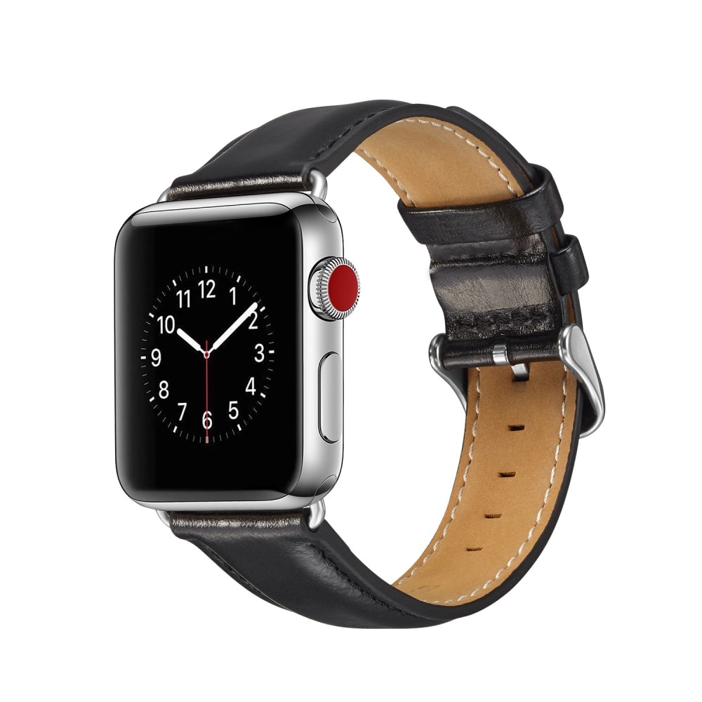 Cinturino in pelle premium Apple Watch 42mm nero