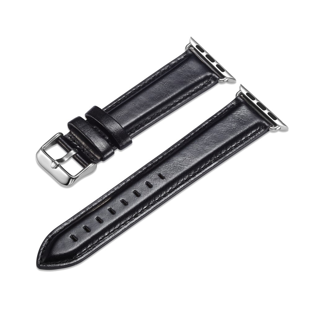 Cinturino in pelle premium Apple Watch Ultra 49mm nero