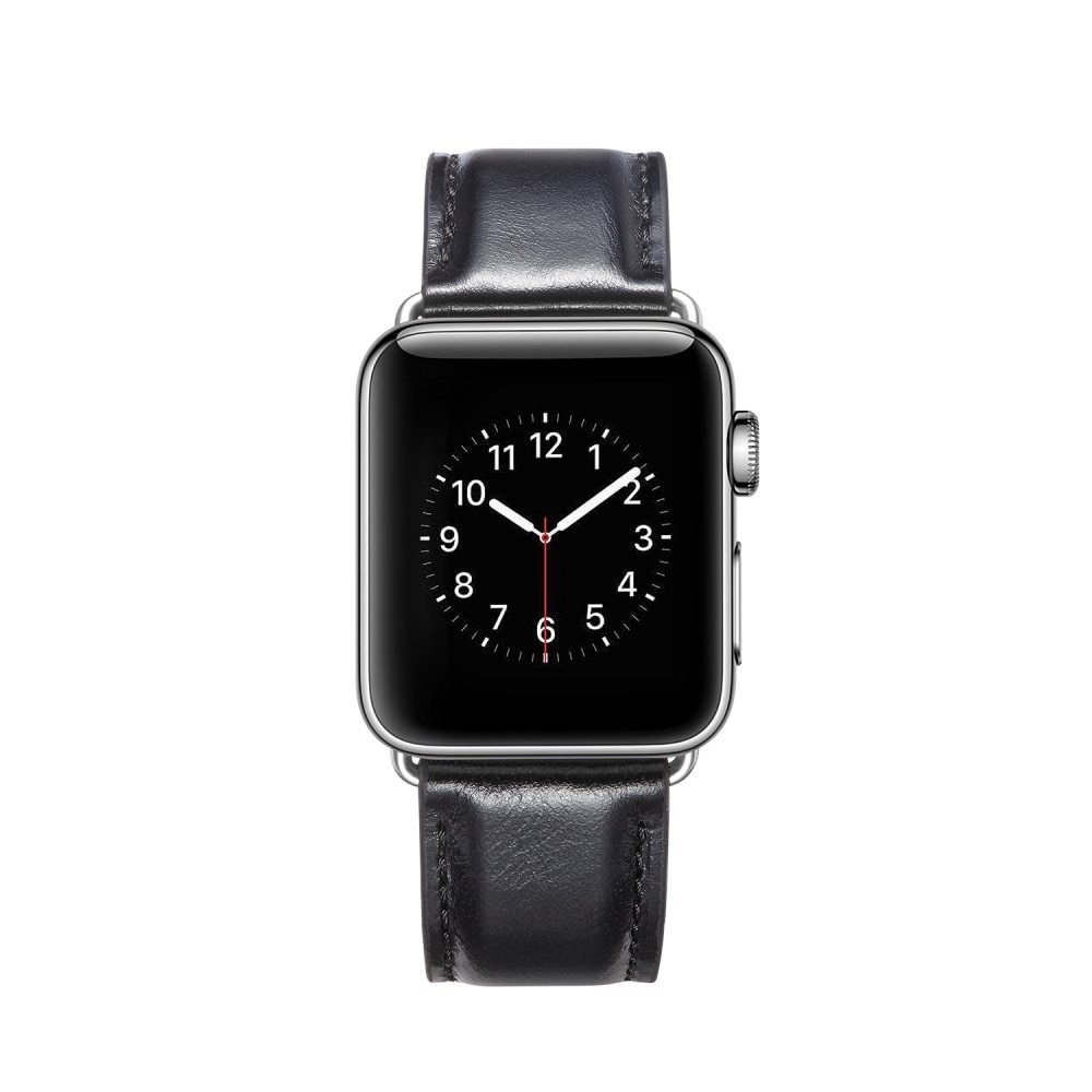 Cinturino in pelle premium Apple Watch 42mm nero