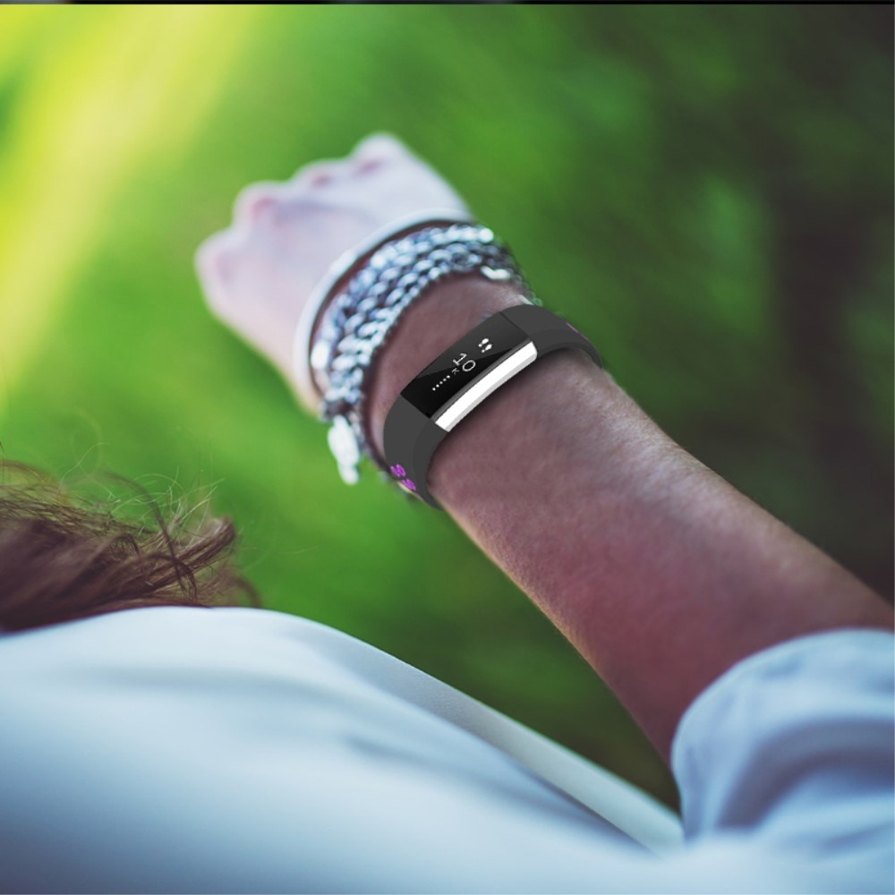 Cinturino in silicone per Fitbit Alta HR/Alta, Nero