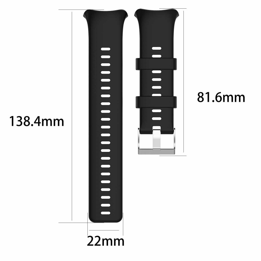 Cinturino in silicone per Polar Vantage V, nero