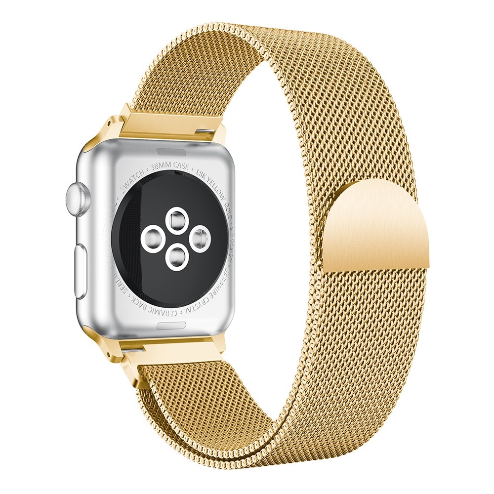 Cinturino in maglia milanese per Apple Watch 41mm Series 9, oro