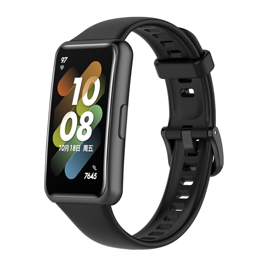 Cinturino in silicone per Huawei Huawei Band 7, nero