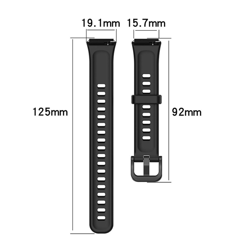 Cinturino in silicone per Huawei Huawei Band 7, nero