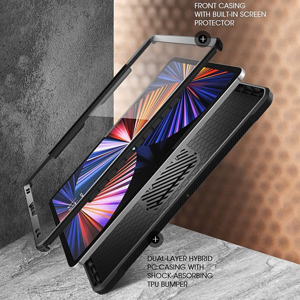 Cover Unicorn Beetle Pro iPad Pro 12.9 5th Gen (2021) Black