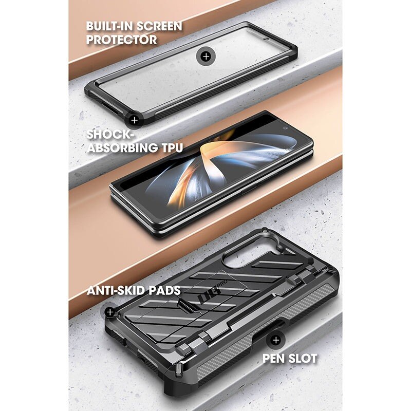 Cover Unicorn Beetle Pro Pen Samsung Galaxy Z Fold 4 nero