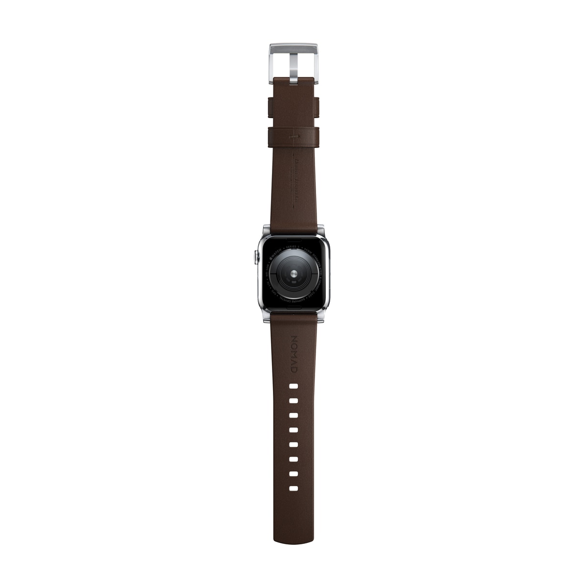 Modern Band Horween Leather Apple Watch 40mm Rustic Brown (Silver Hardware)