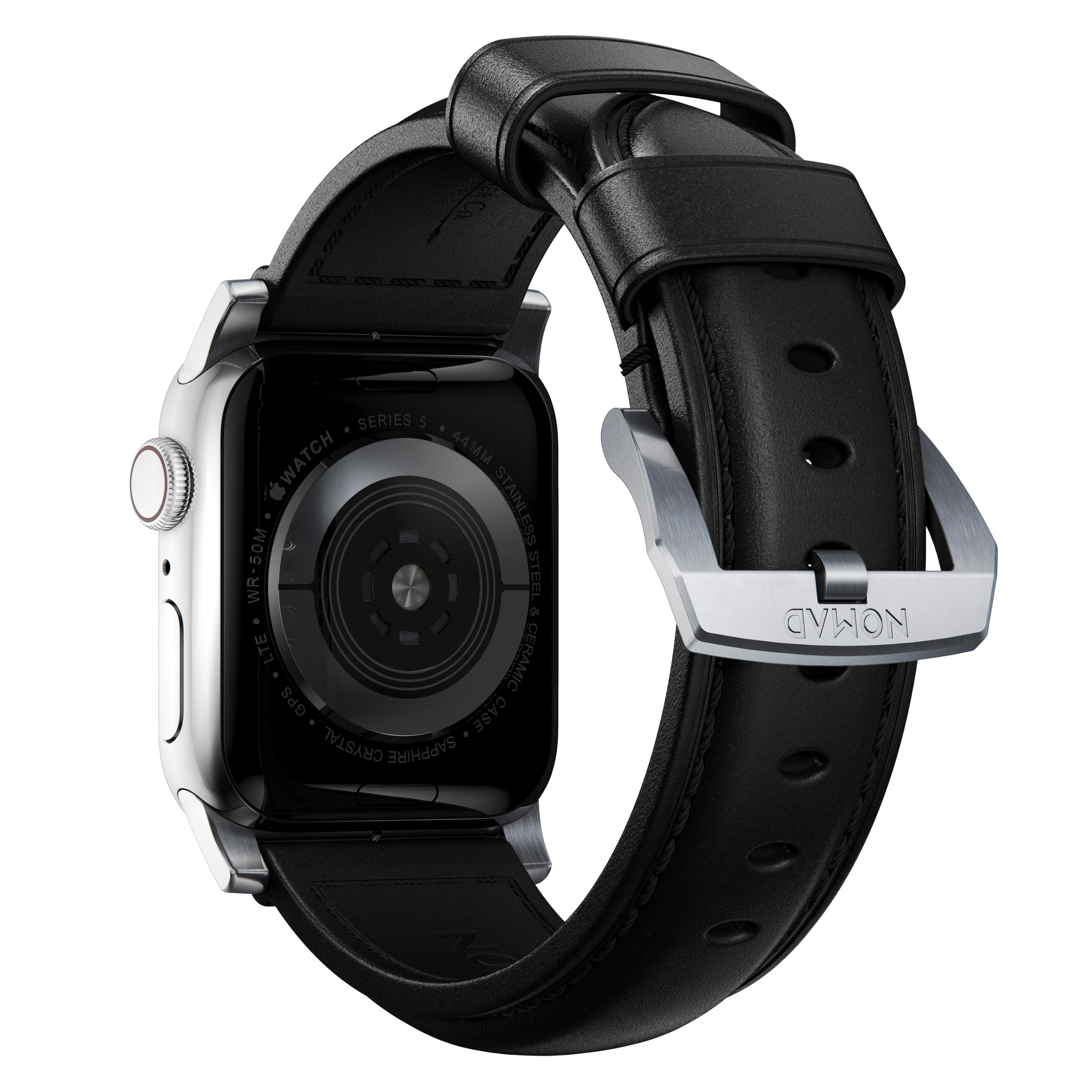 Traditional Band Apple Watch Ultra 2 49mm Black (Silver Hardware)