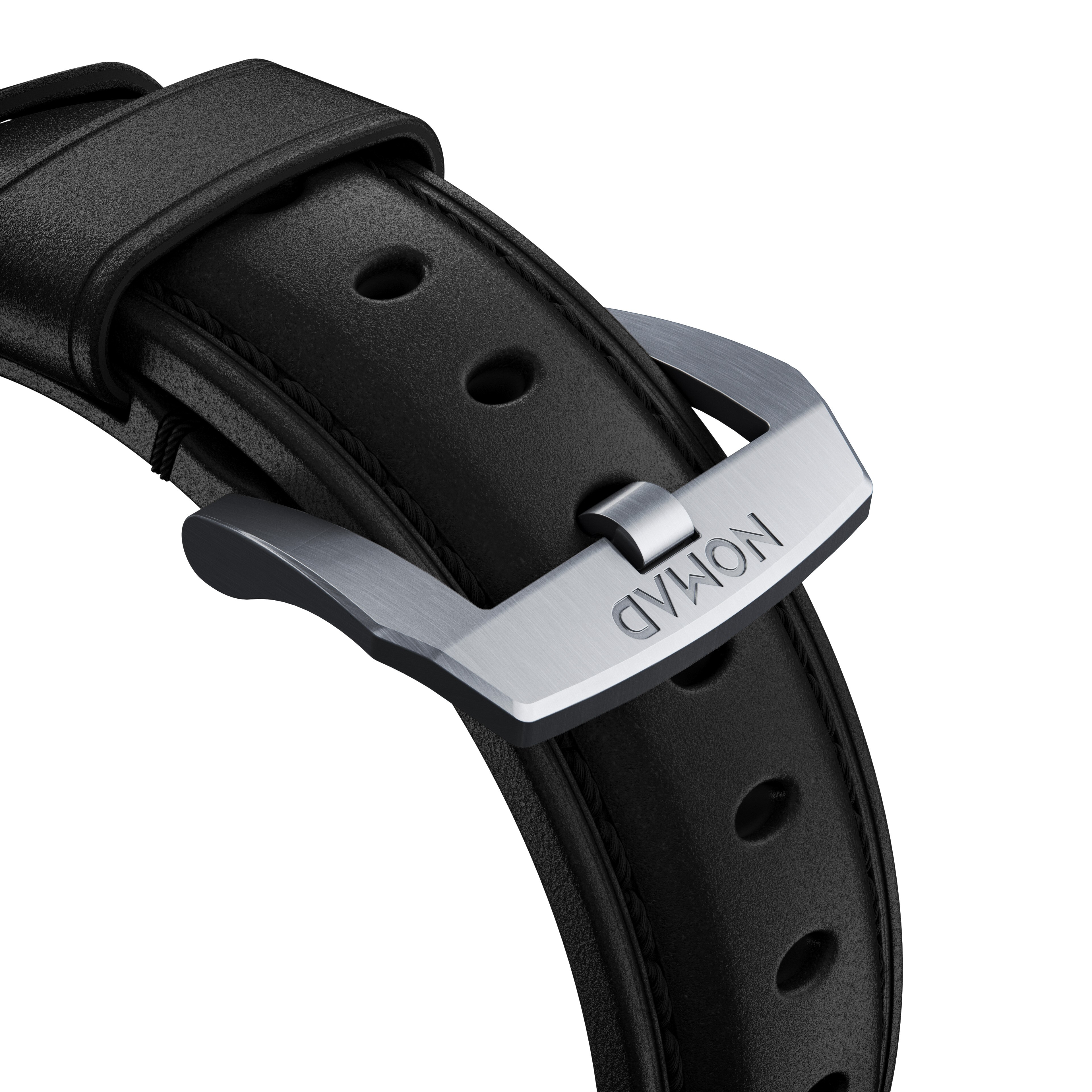 Traditional Band Apple Watch Ultra 2 49mm Black (Silver Hardware)
