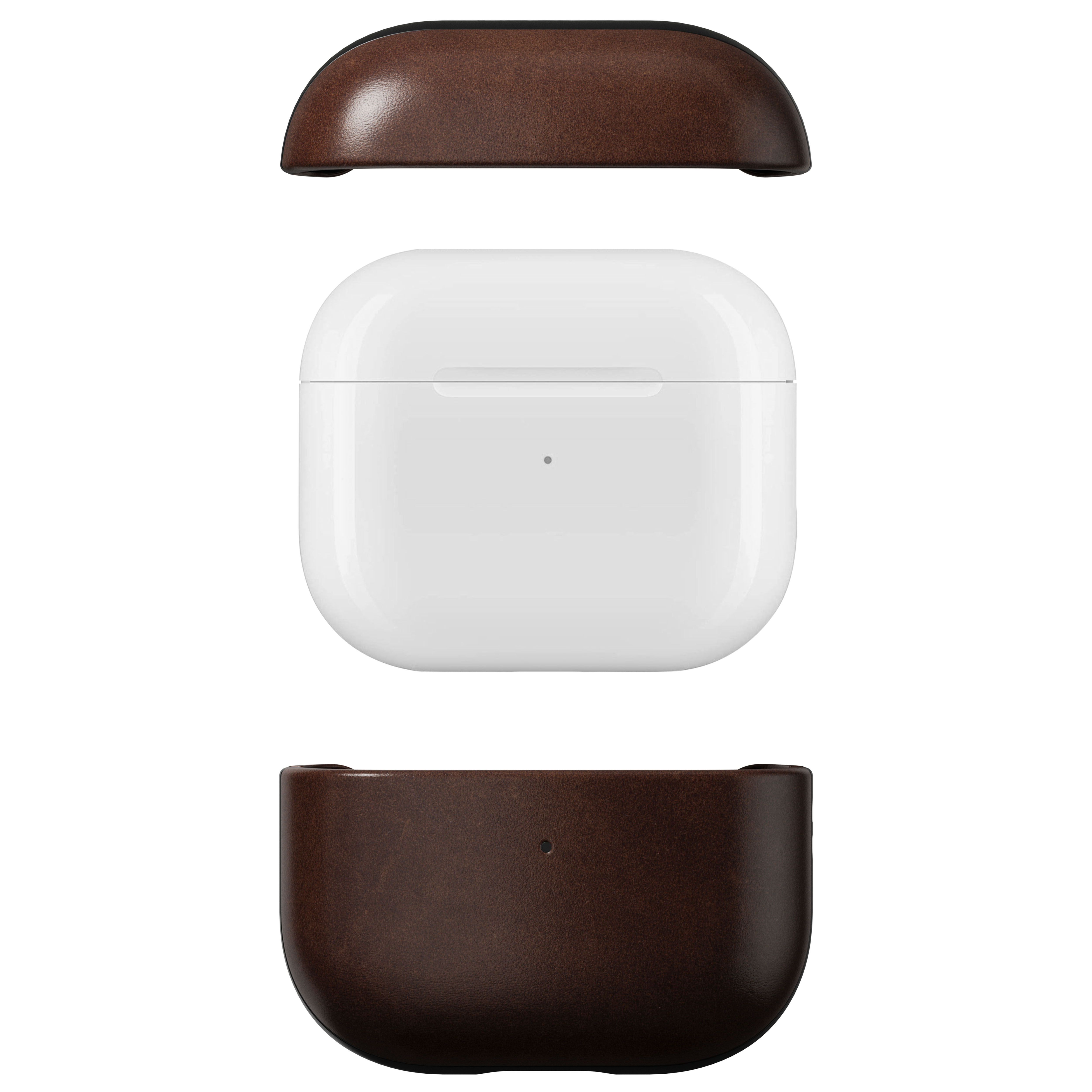 Cover Modern Horween Leather AirPods 3 Rustic Brown