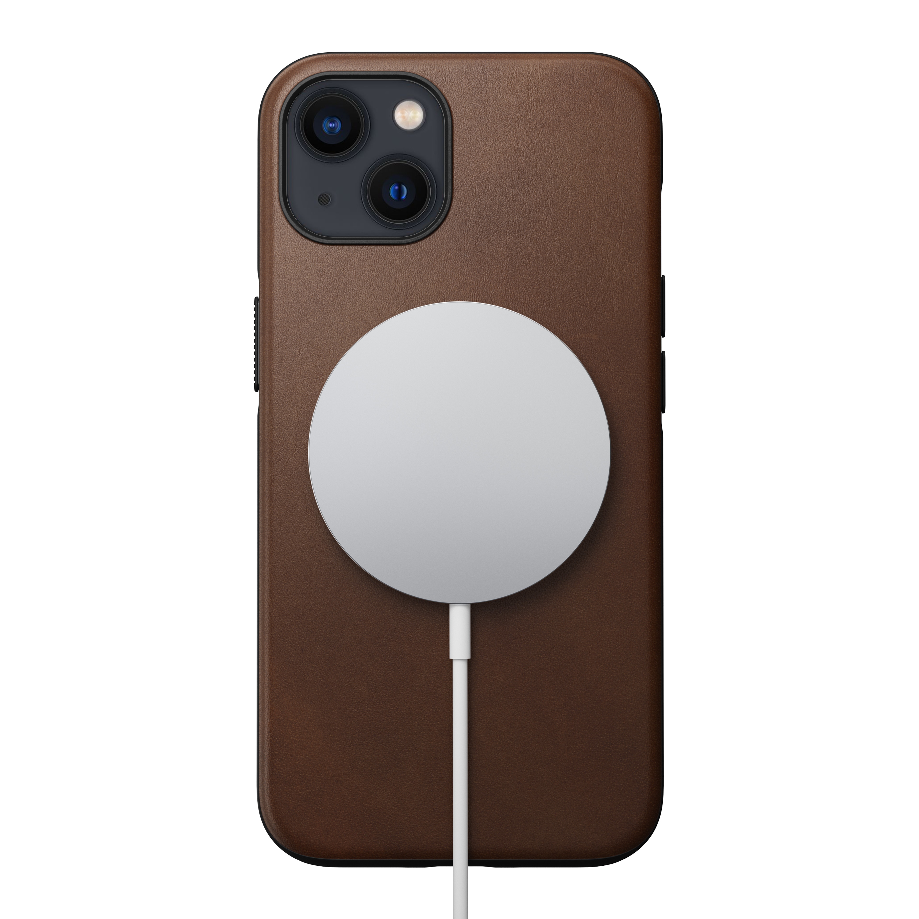Cover Modern Case Horween Leather MagSafe iPhone 13 Rustic Brown