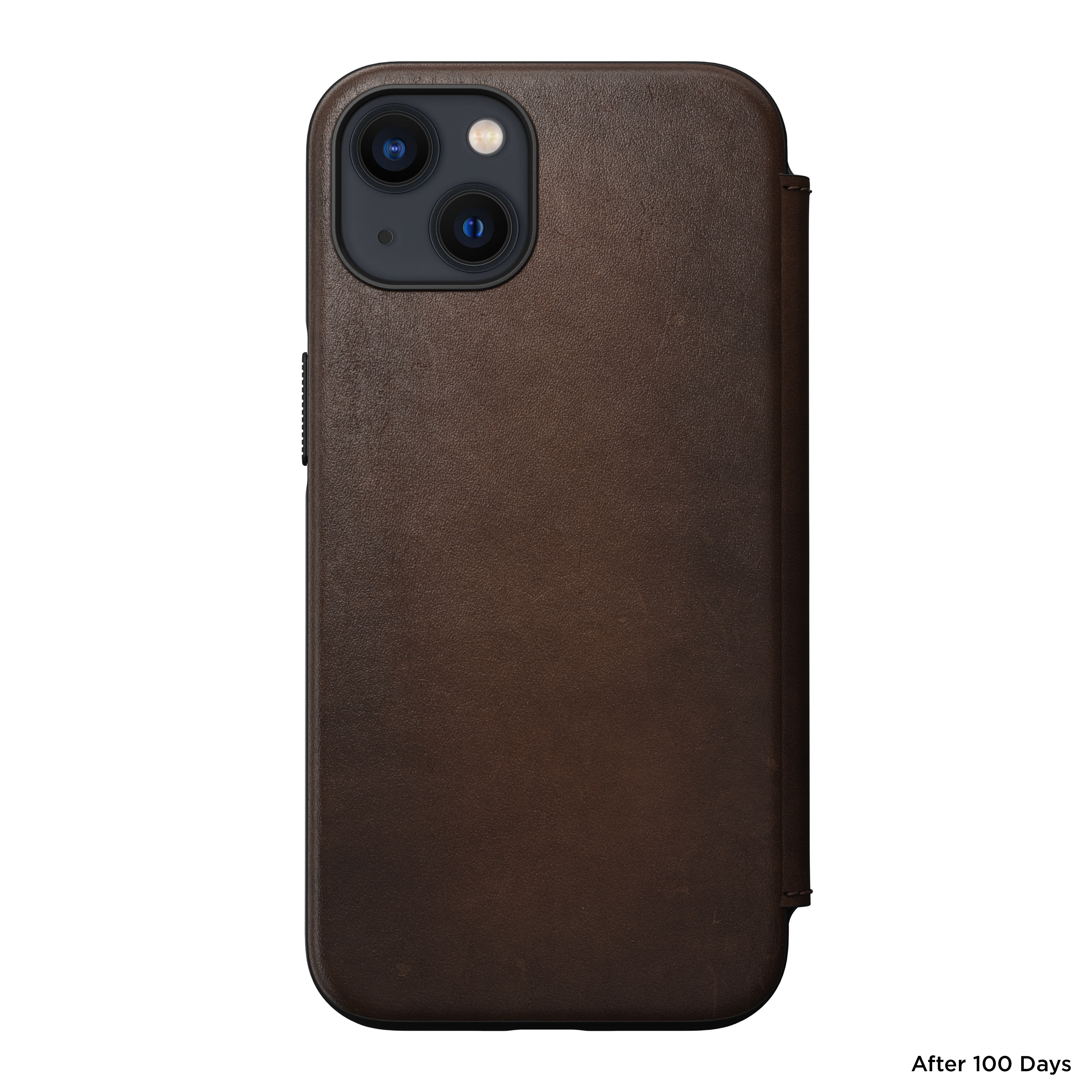 Modern Horween Leather Folio MagSafe iPhone 13 Rustic Brown