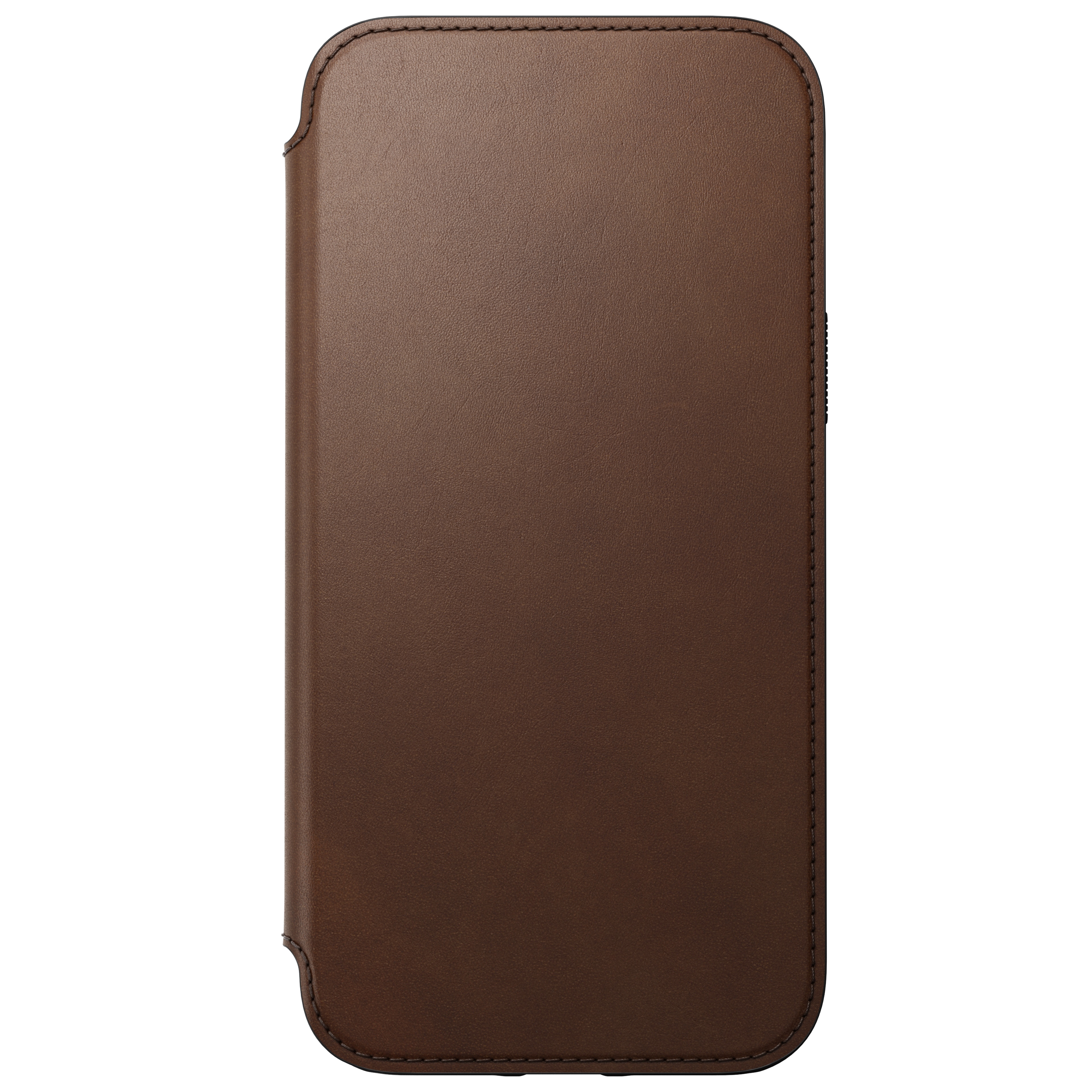 Modern Horween Leather Folio MagSafe iPhone 13 Pro Max Rustic Brown