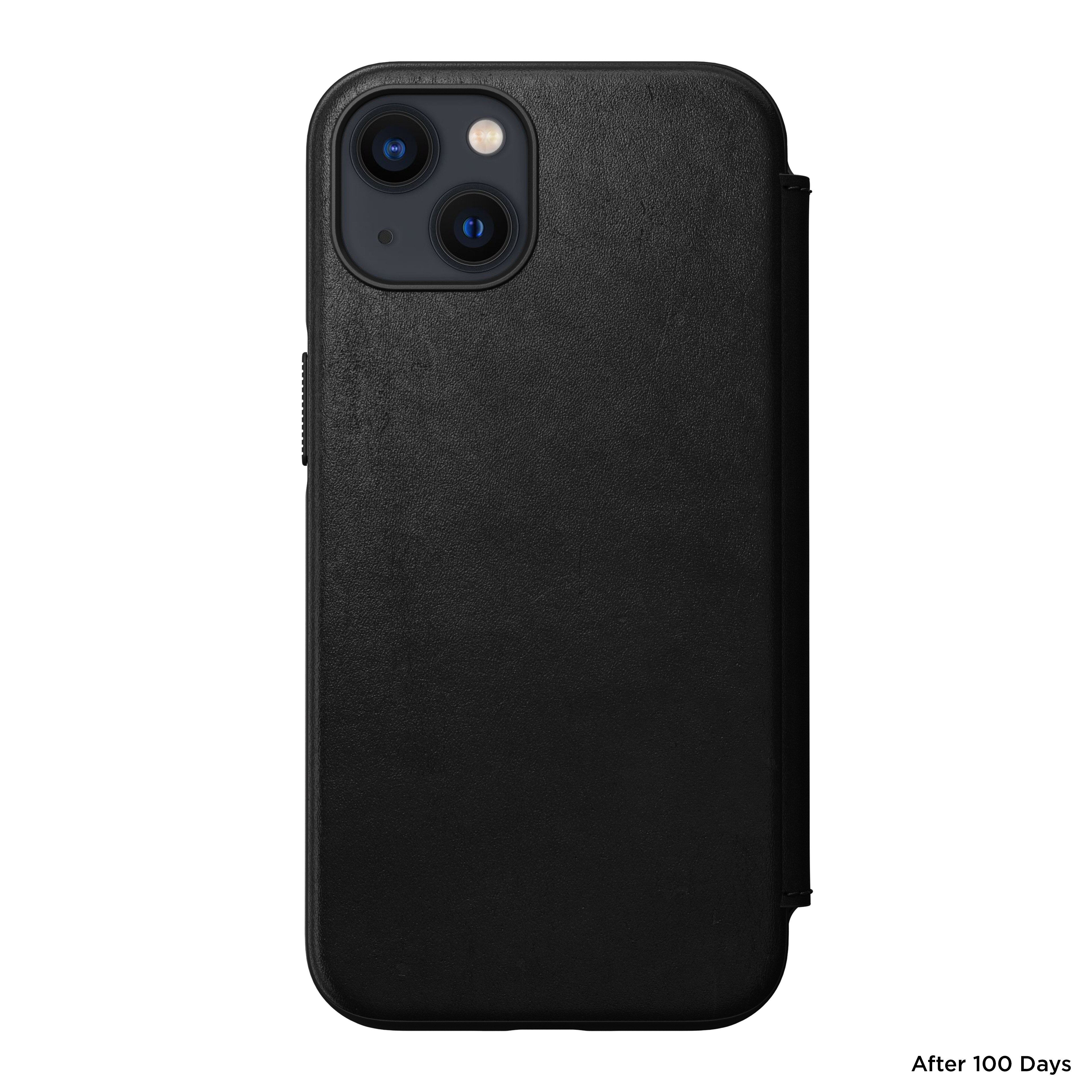 Modern Horween Leather Folio iPhone 13 Black