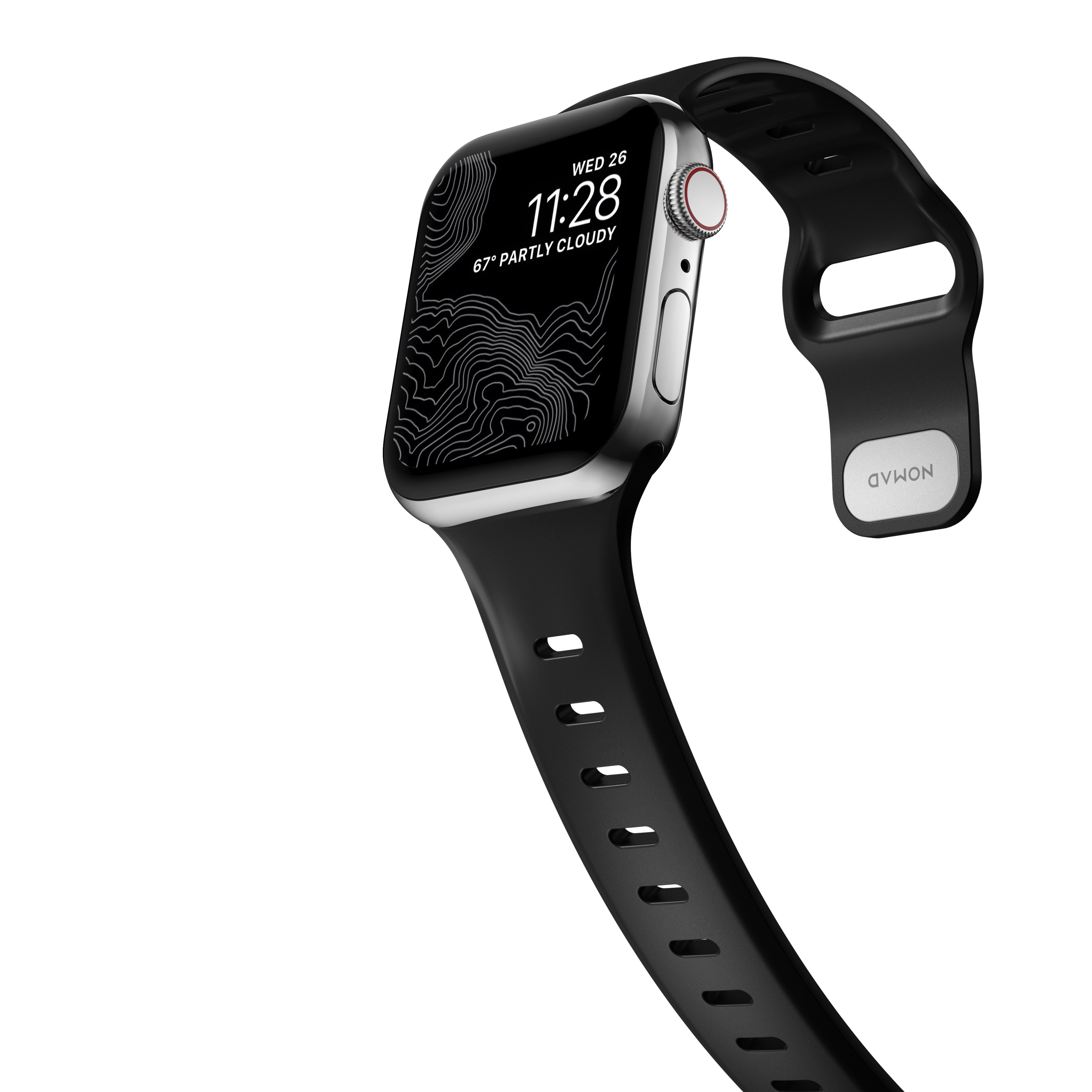 Sport Band Slim Apple Watch 42/44/45/49 mm Black