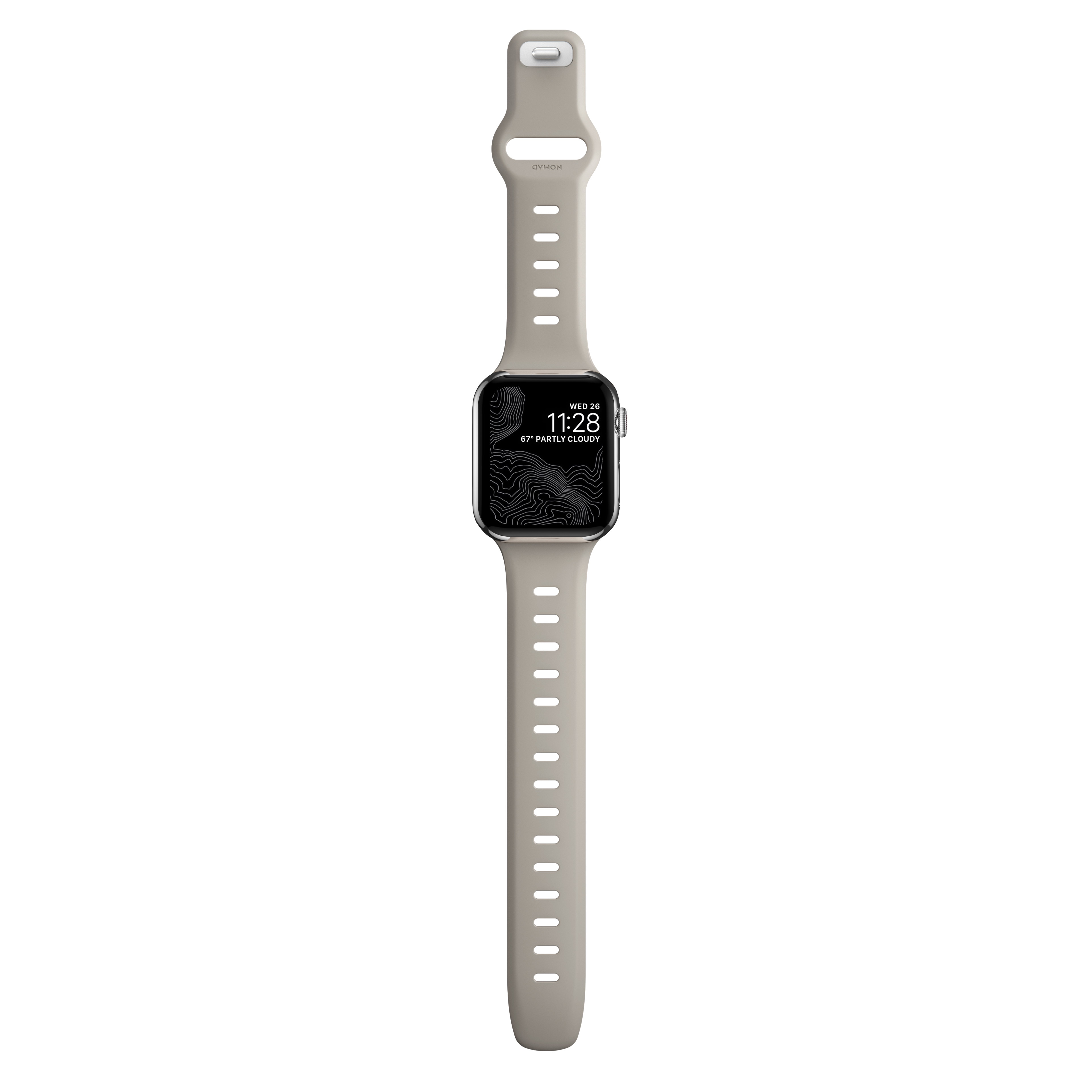 Sport Band Slim Apple Watch 45mm Series 8 Bone