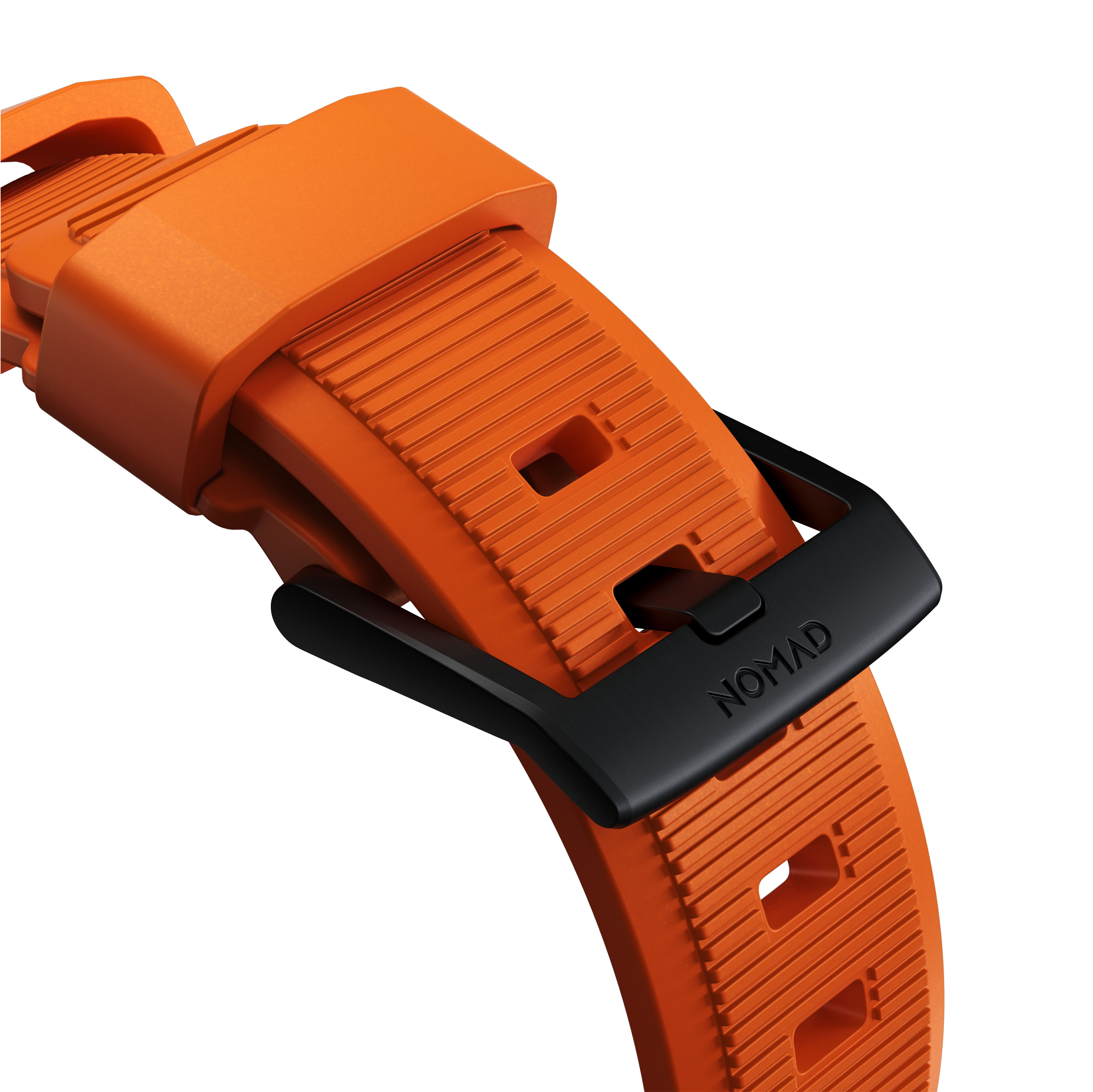 Rugged Band Apple Watch SE 44mm Ultra Orange (Black Hardware)
