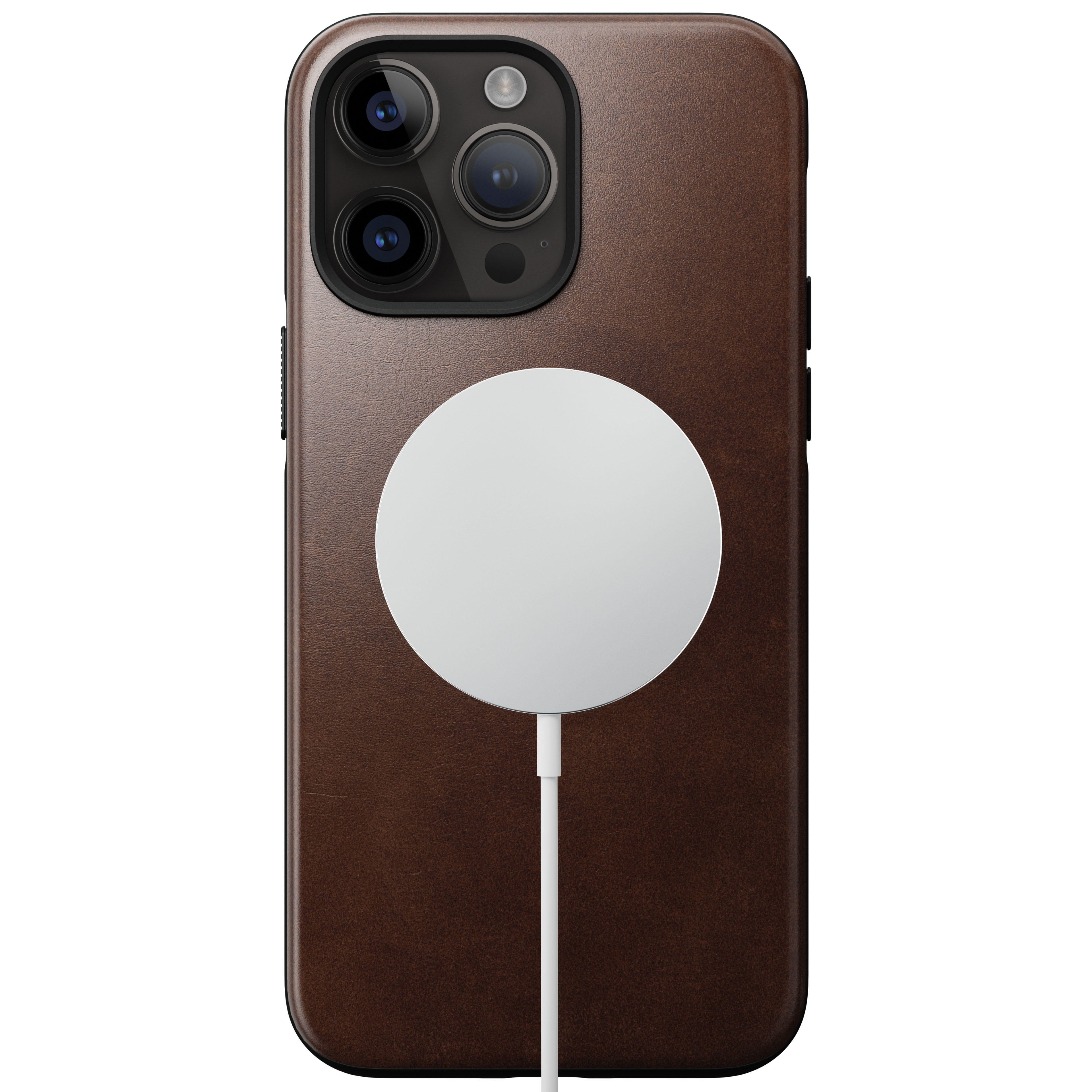 Cover Modern Leather MagSafe iPhone 14 Pro Max Brown