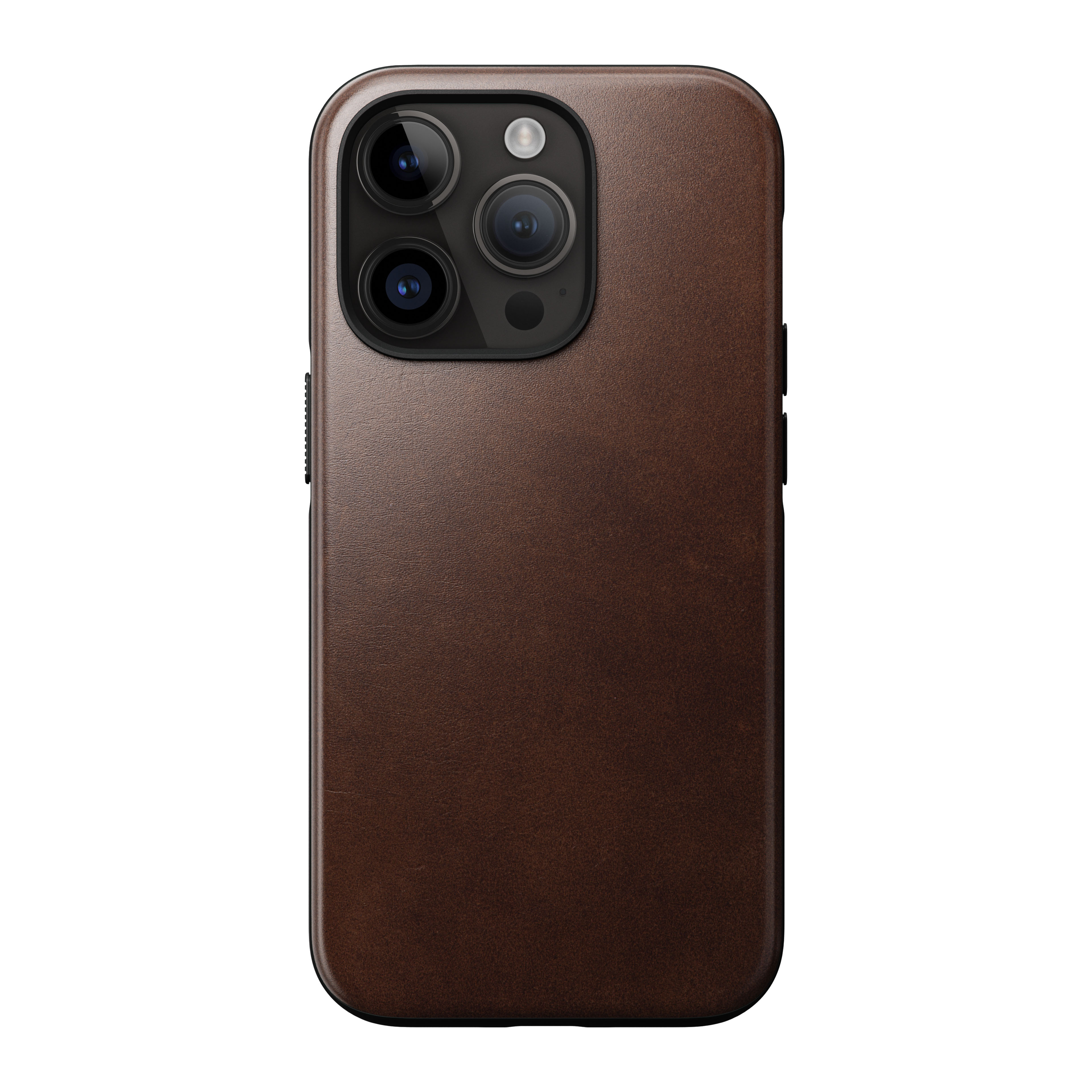 Cover Modern Leather iPhone 14 Pro Brown